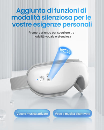 Maschera Occhi Massaggiante con Calore – Addio Stanchezza e Stress