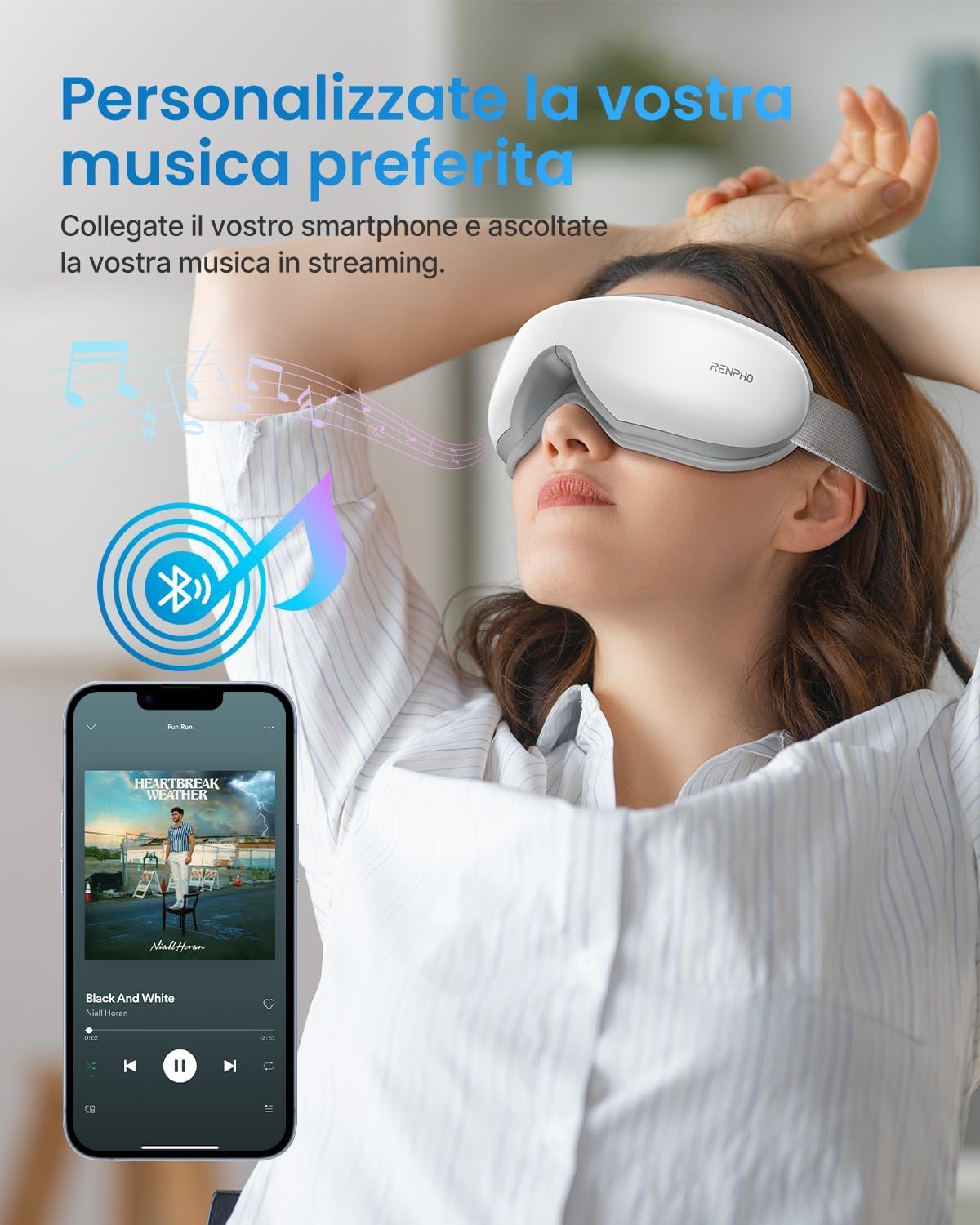 Maschera Occhi Massaggiante con Calore – Addio Stanchezza e Stress